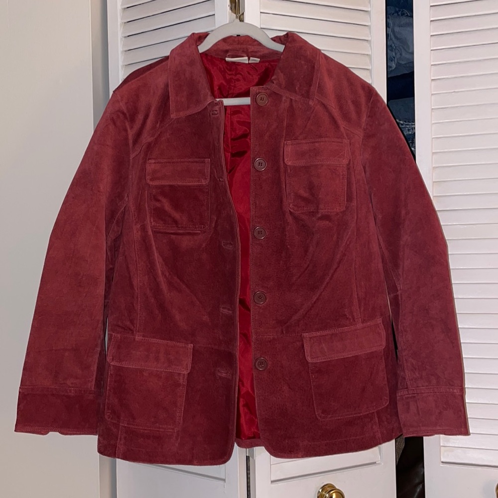 Vintage Suede Red Jacket